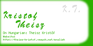 kristof theisz business card