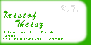kristof theisz business card